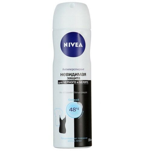 Nivea_deo_спрей жен. 150мл_невидимая защ. д/чер/бел pure (82230) 986000006