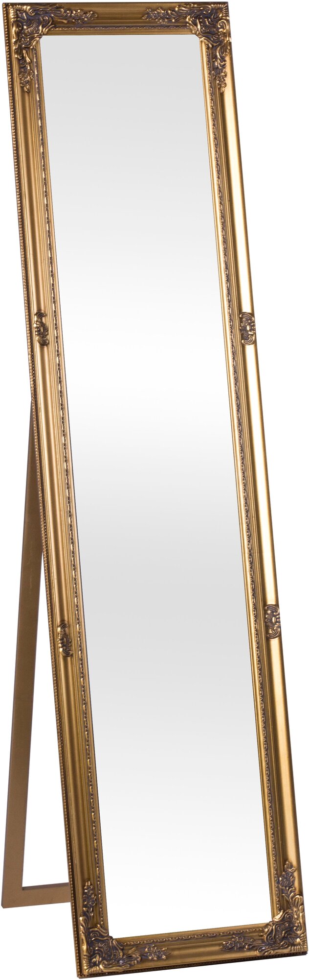 Зеркало напольное в раме ANTIQUE 400х1600 мм, золото - фотография № 3
