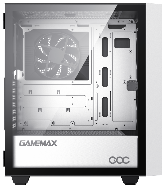 Корпус GameMax Brufen C3 WB White-Blue - фото №3