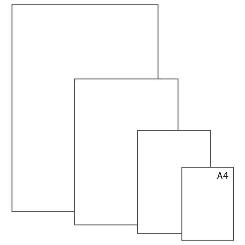 Комплект 100 шт, Ватман А4, 210*297, ЛенГознак, 200г/м2