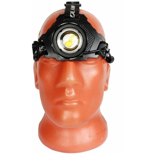 фото Фонарь налобный светодиодный акб usb t70 2 цвета police