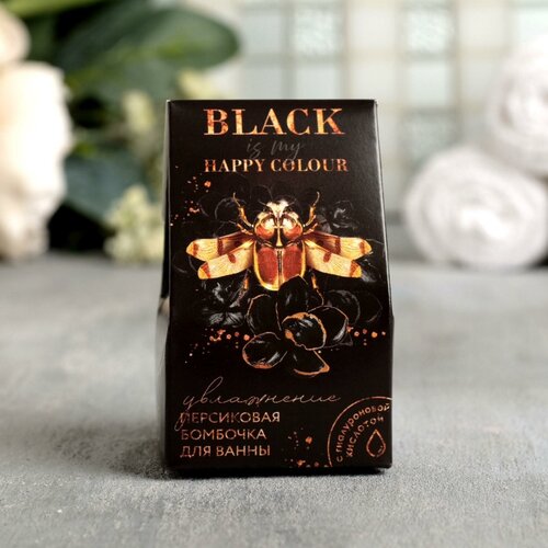 Увлажняющая бомбочка с гиалуроновой кислотой Black с ароматом персика - 40 гр 448₽