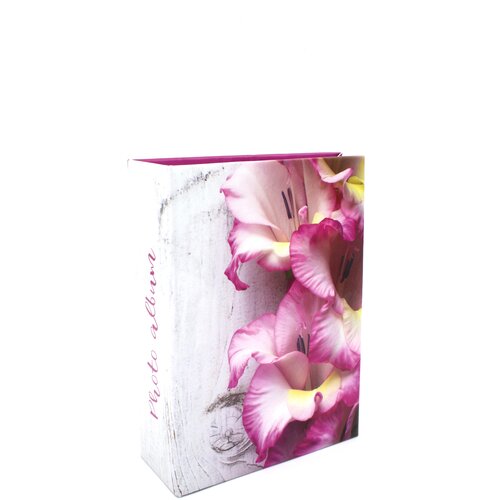 Фотоальбом MIRA на 100 фото с кармашками 10х15 см серия FMA тип 100PP обложка 207 нежные лилии 298₽