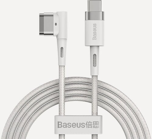 Изображение товара Кабель для зарядки MacBook Baseus Zinc Magnetic Series iP Laptop, Type-C to L-shaped Port, 60W, 2m, Белый