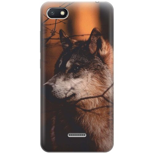 фото Re:paчехол - накладка artcolor для xiaomi redmi 6a с принтом "красивый волк"