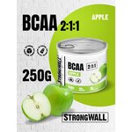 Strong Wall Аминокислоты БЦАА 2:1:1 250г со вкусом яблоко - изображение