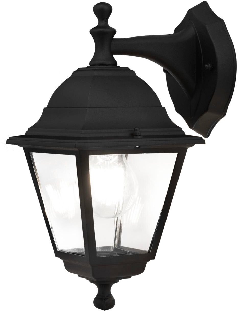Настенный фонарь уличный черный E27 IP44 Maytoni Abbey Road O003WL-01B