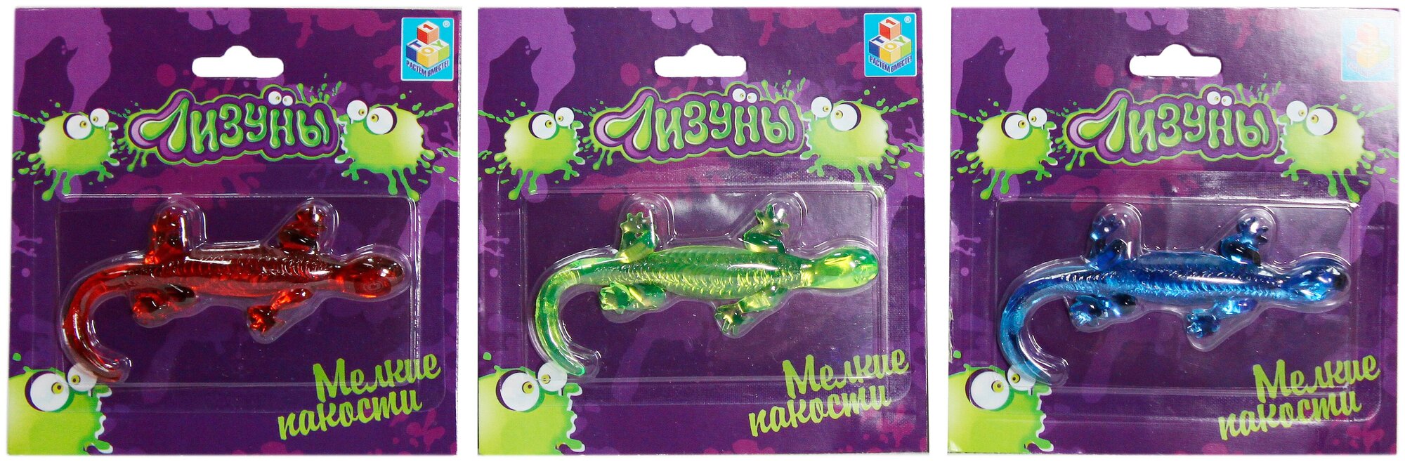 Лизун 1Toy "Мелкие пакости", ящерица 11х5 см, 1 шт (Т56324)