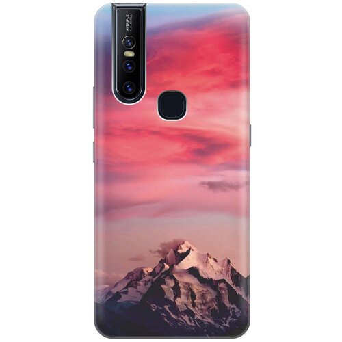 фото Cиликоновый чехол на vivo v15 / виво в15 с принтом "горы и небо" gosso