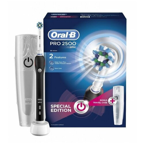 Электрическая зубная щетка Oral-B Pro 2500 Black