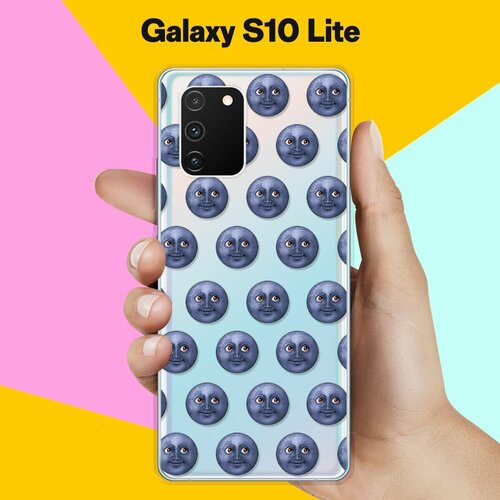 Силиконовый чехол Луна на Samsung Galaxy S10 Lite силиконовый чехол розочки на samsung galaxy s10 lite