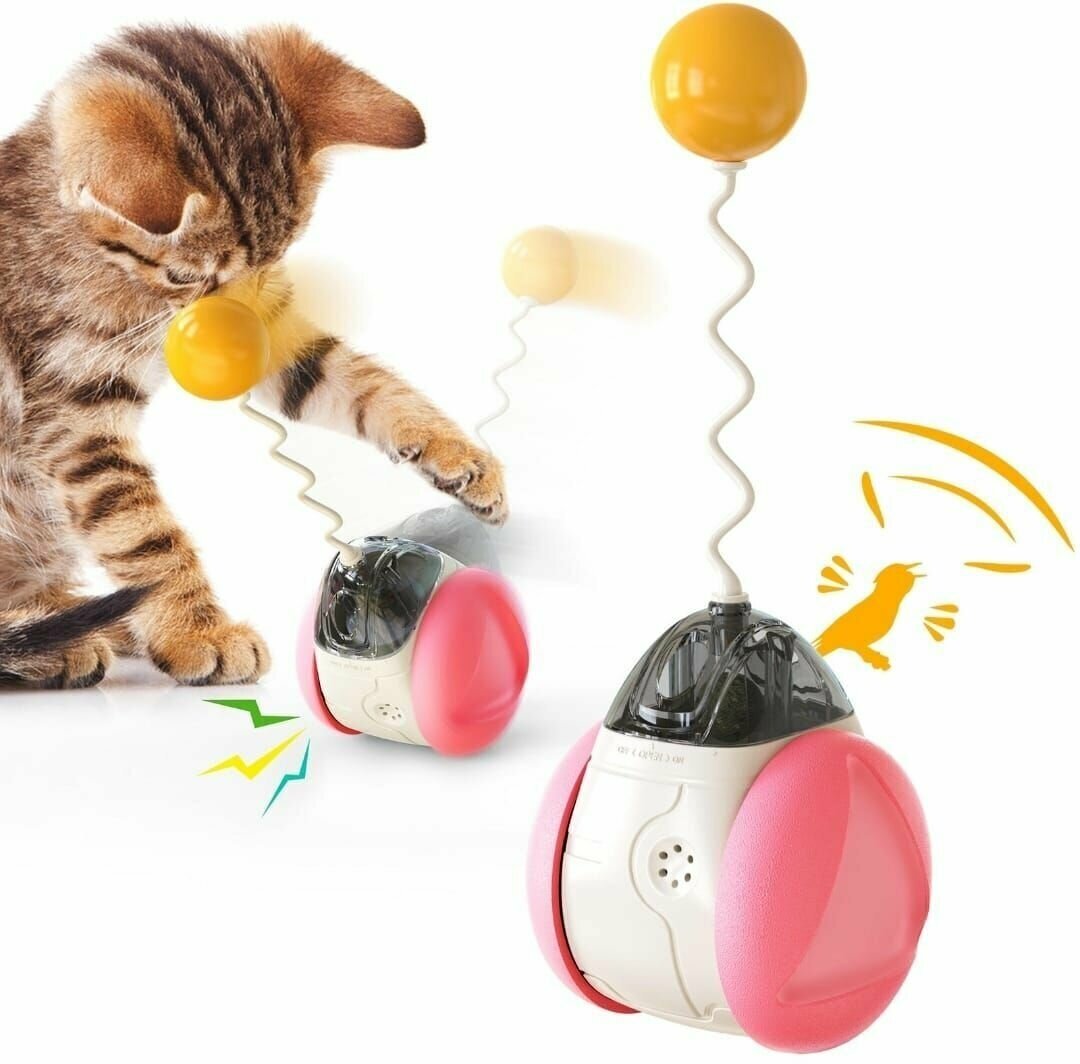 Интерактивная игрушка для кошек розовый - фотография № 1
