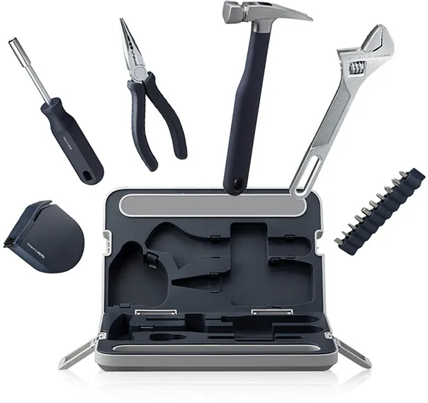 Набор инструментов HOTO Manual Tool Set QWSGJ002 (серый)