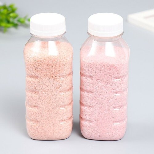 Песок цветной в бутылках Розовый 500 гр микс