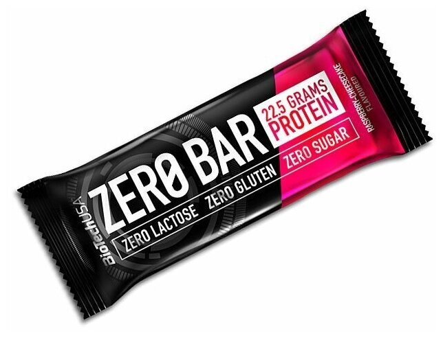 BioTechUSA Zero Bar Протеиновые батончики без сахара 50 г шоколад-малина (20 шт.)