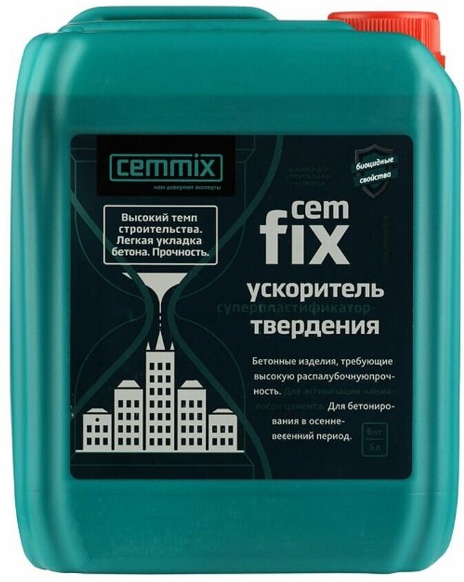 Добавка ускоритель твердения CemFix 5 л