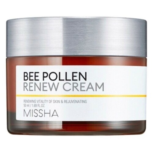 Missha Bee Pollen Renew Cream восстанавливающий крем для лица с экстрактом пчелиной пыльцы, 50 мл