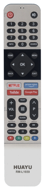 Универсальный пульт HUAYU RM-L1659 для телевизоров SkyWorth Yasin Ecostar Kodak Onida Sanyo & Panasonic Nokia VU Motorola Thomson