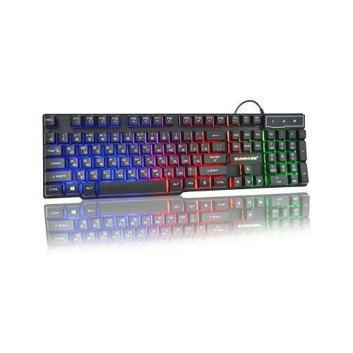 Клавиатура с подсветкой SunRose K201 черный 123300₽
