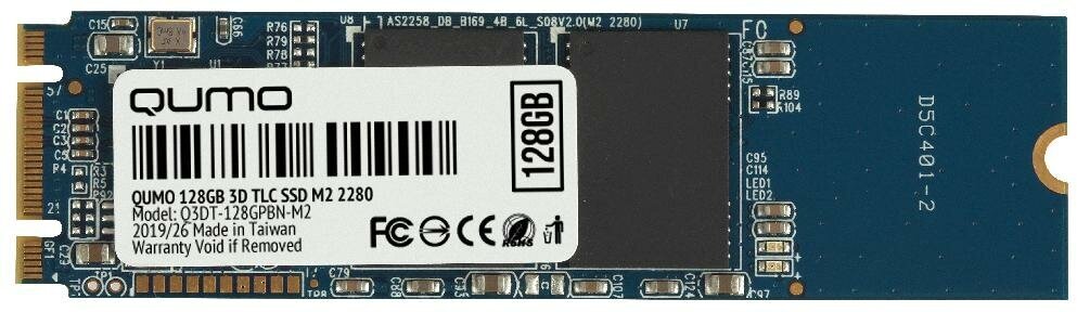 Твердотельный накопитель 128Gb SSD QUMO Novation 3D (Q3DT-128GPBN-M2)