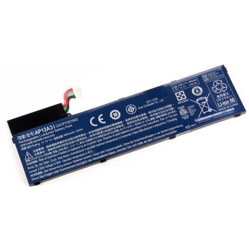 Аккумулятор для Acer M5-581 M3-581 ORG (11.1V 4850mAh) p/n: AP12A3i AP12A4i BT.00304.011 вентилятор кулер для ноутбука acer aspire m5 481 m5 481g m5 481ptg m5 481tg m3 481 m3 x483g z09 cpu intel