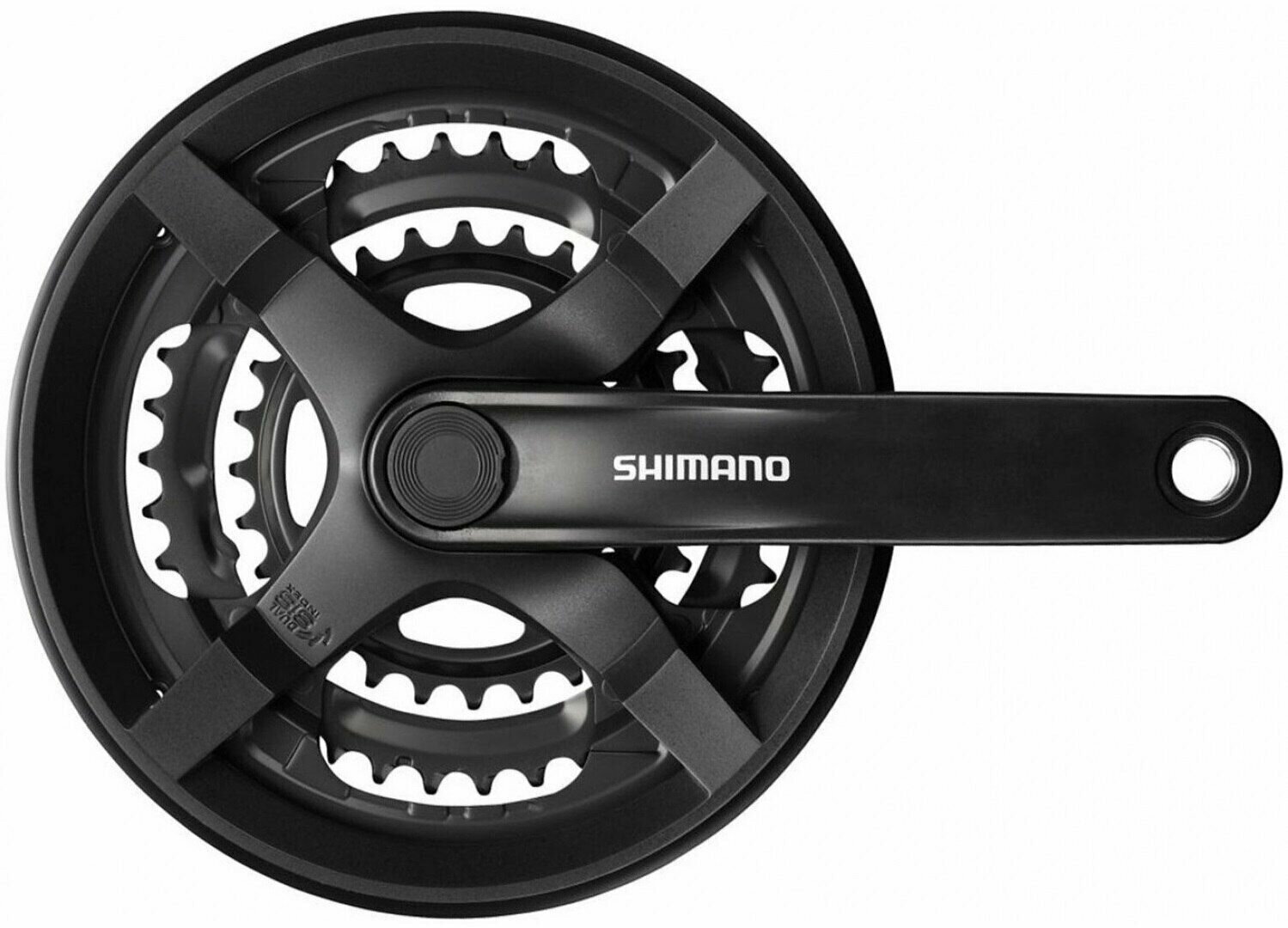 Шатуны Shimano Tourney FC-TY301 24/34 42 170мм черные, арт. 580231