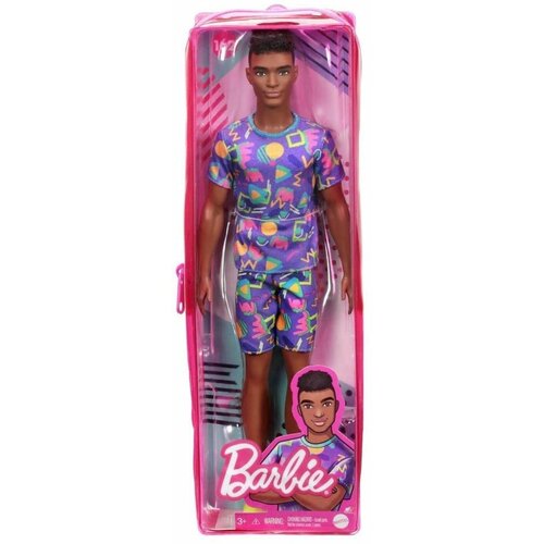 Кукла Mattel Barbie Fashionistas Игра с модой Кен мулат DWK44_GRB87