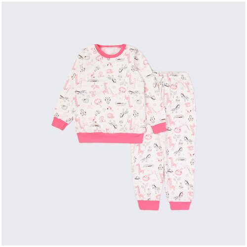 фото 2781172 пижама: джемпер, брюки "пижамы 2021", котмаркот, размер 104, состав:100% хлопок, цвет белый kotmarkot