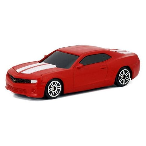 Машина металлическая RMZ City 1:64 Chevrolet Camaro, без механизмов, цвет матовый красный