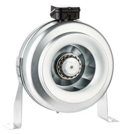 Круглый канальный вентилятор BVN BDTX 160-A, для круглых воздуховодов диаметром 160 мм, 440 м3/час, 85 Вт, стальной корпус - фотография № 7