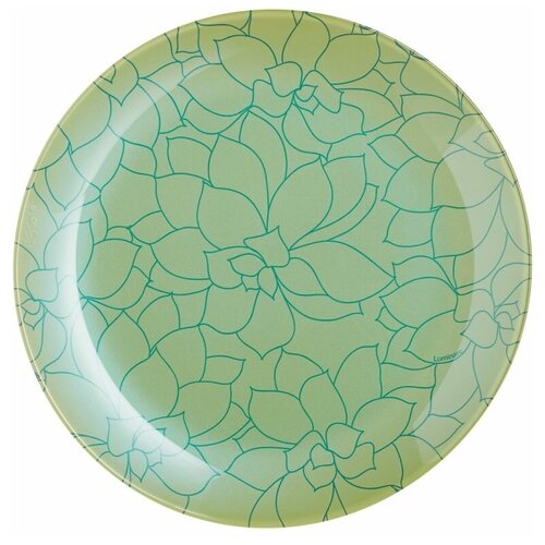 фото Luminarc тарелка десертная fleurs de bach 20.5 см зеленый