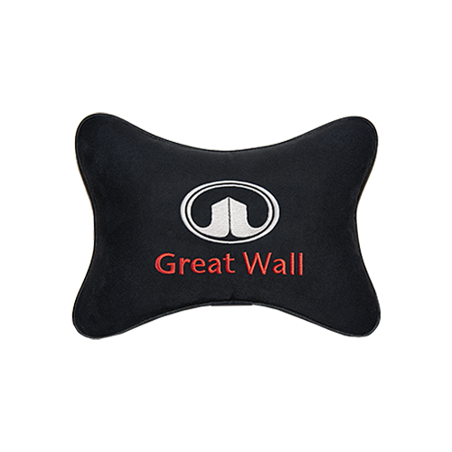 фото Подушка на подголовник алькантара black great wall vital technologies