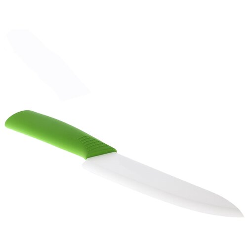 фото Универсальный керамический нож, лезвие белое, рукоятка фисташковая, 27,5х3,5х1,7 см, kitchen angel ka-knf-12