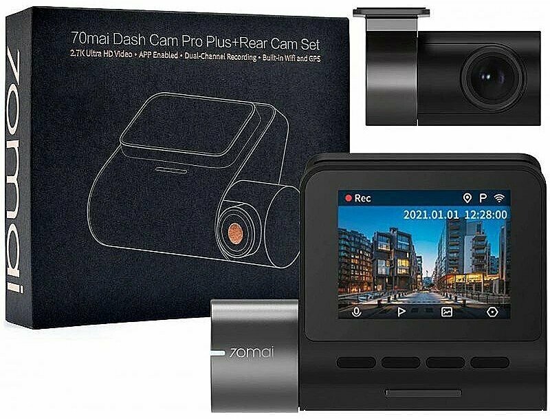 Видеорегистратор c камерой заднего вида 70mai Dash Cam Pro Plus+Rear Cam (Midrive A500S-1)