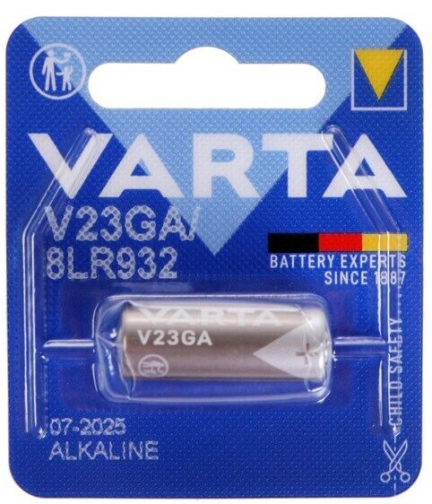 Varta Батарейка алкалиновая Varta, LR23 (MN21, A23) - 1BL, 12В, блистер, 1 шт.