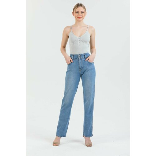 Джинсы клеш Motor Jeans, размер W27/L32, голубой