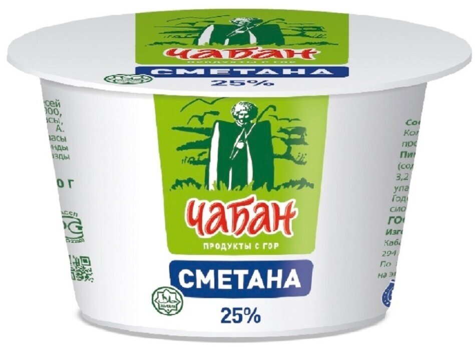 Сметана Чабан 25%