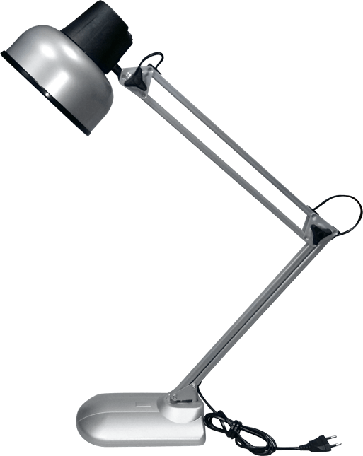 Настольная лампа 1х60Вт Е27 бета + ННБ37-60-158 серебро ТрансВит