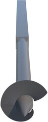 Столб для забора винтовой 60х60х2 мм 3 м грунт серый