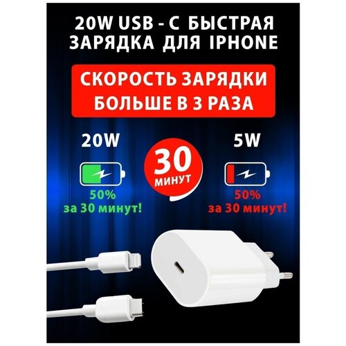 Зарядка для iphone переходник type c