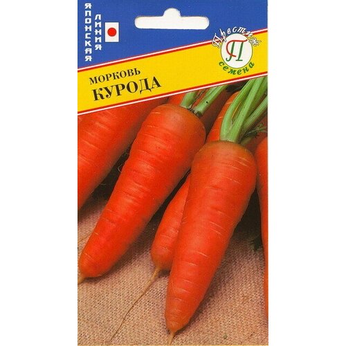 Морковь Курода-шантенэ. Семена. Среднеранний сорт. Корнеплод красновато-оранжевого цвета, длиной 20 см. семена морковь курода шантенэ