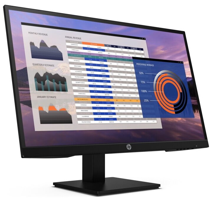 "Монитор HP 27"" P27h G4 черный IPS LED 16:9 HDMI DisplayPort M/M HAS 1000:1 250cd"