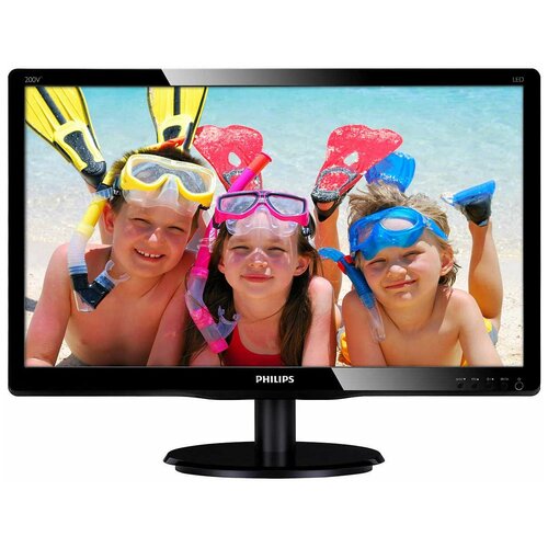 фото Монитор philips 200v4qsbr, 19.5" black