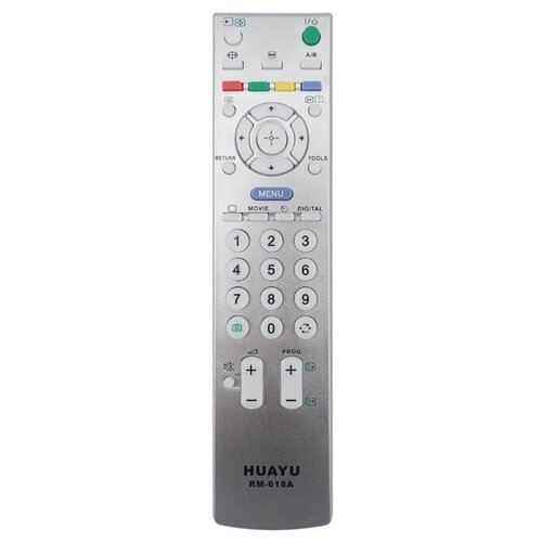 Пульт ДУ Huayu RM-618A для для телевизоров Sony, серебристый tv remote contral for sony rm adp054 rm adp058 rm adp060 rm adp059 rm adp070 rm adp072 rm adp057 rm adp076 rm adp074 rm adp073