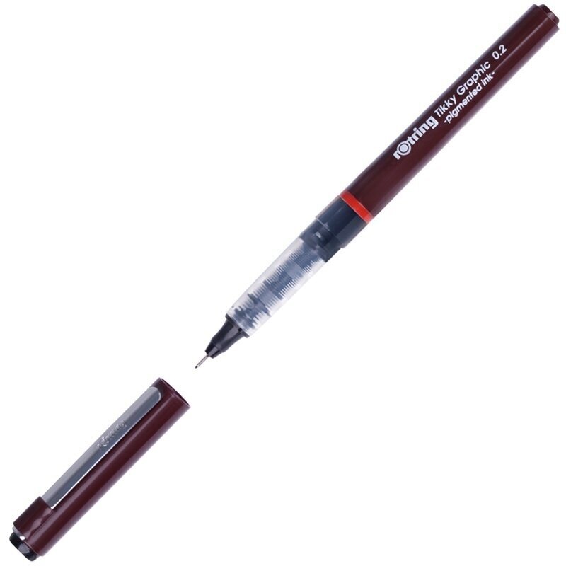 Ручка капиллярная Rotring TIKKY GRAPHIC (1904752) 0.2мм черные чернила