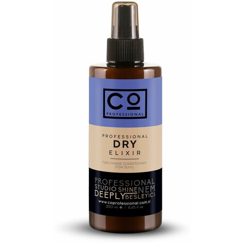 Двухфазный эликсир для сухих волос, термозащита CO PROFESSIONAL Dry Elixir, 250 мл двухфазный эликсир с аргановым маслом термозащита co professional argan elixir 200 мл