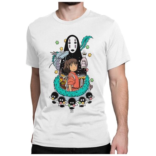 фото Футболка dream shirts унесенные призраками (персонажи) мужская xs белая