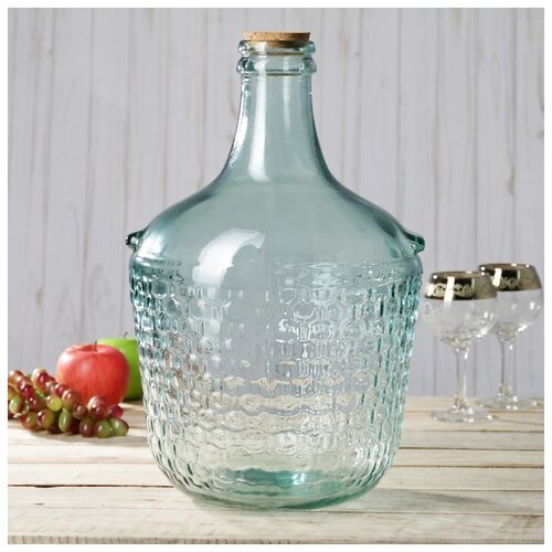 фото Бутылка стеклянная 12 л garrafa colonial, с пробкой 3806956 сима-ленд