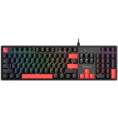 Клавиатура A4Tech Bloody S510N механическая черный USB for gamer LED (S510N (FIRE BLACK))