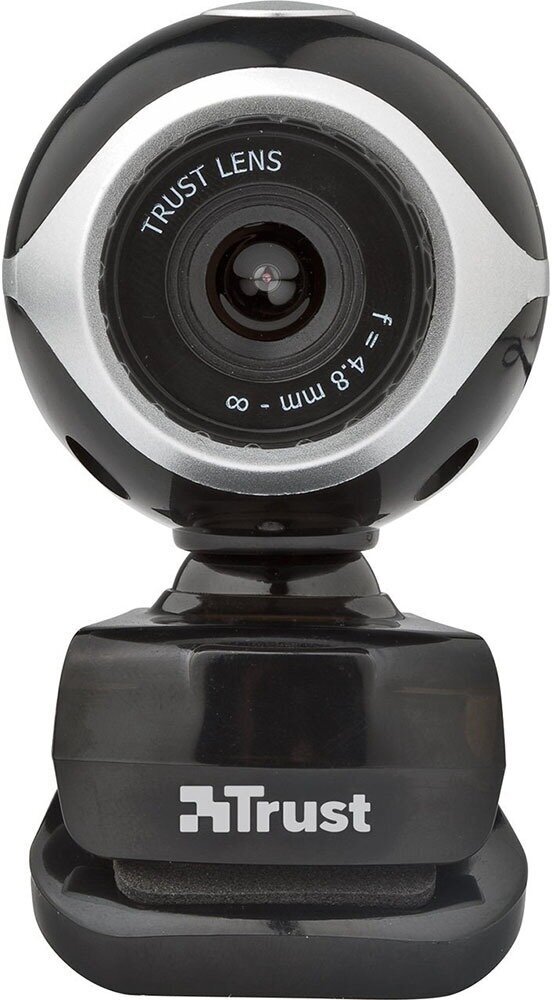 Камера Trust Exis Webcam - Black/Silver (17003)